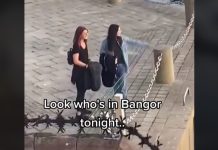 Courteney Cox spotted in Bangor