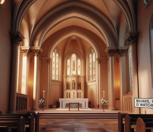 Woman Who Had It Off in Belfast Chapel to Be Sentenced Next Month a image that is a chapel_god is watching